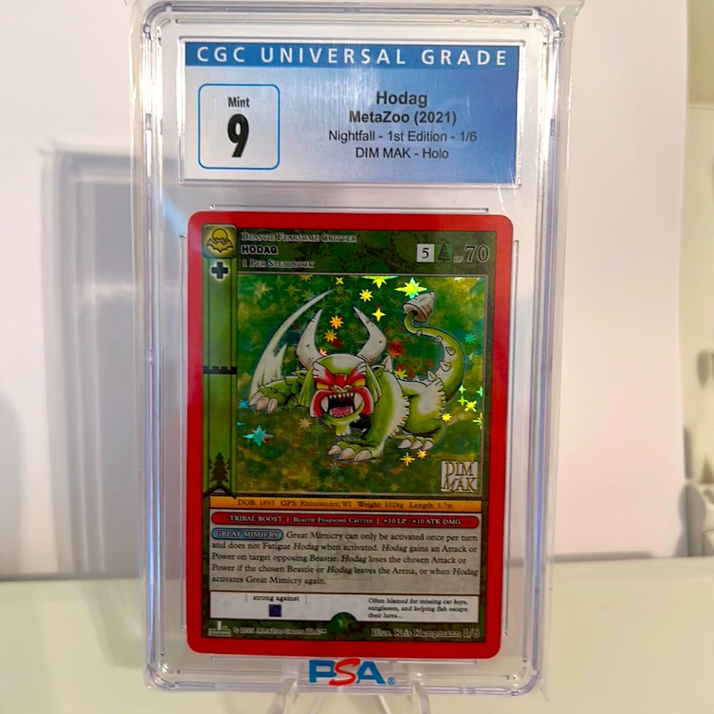 CGC 9 SLAB HODAG METAZOO NIGHTFALL 1ST ED HOLO 1/6